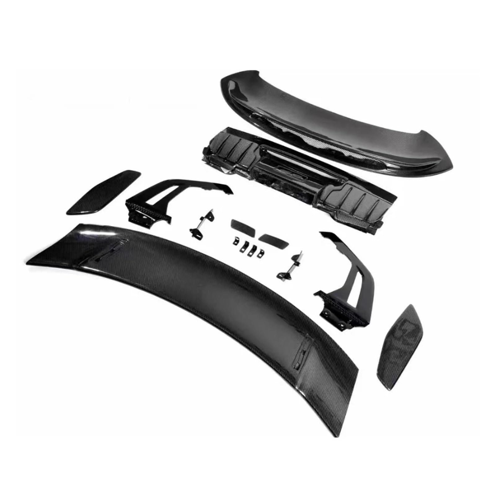 ZHANGAILINGBI Kompatibel for Porsche 911 992, kompatibel for Carrera 2019–2023, Karosserie-Set, Kohlefaser, Heckspoiler, Heckflügel, Heckflügel, Teile, Karosserie-Set(Full Carbon Fiber) von ZHANGAILINGBI