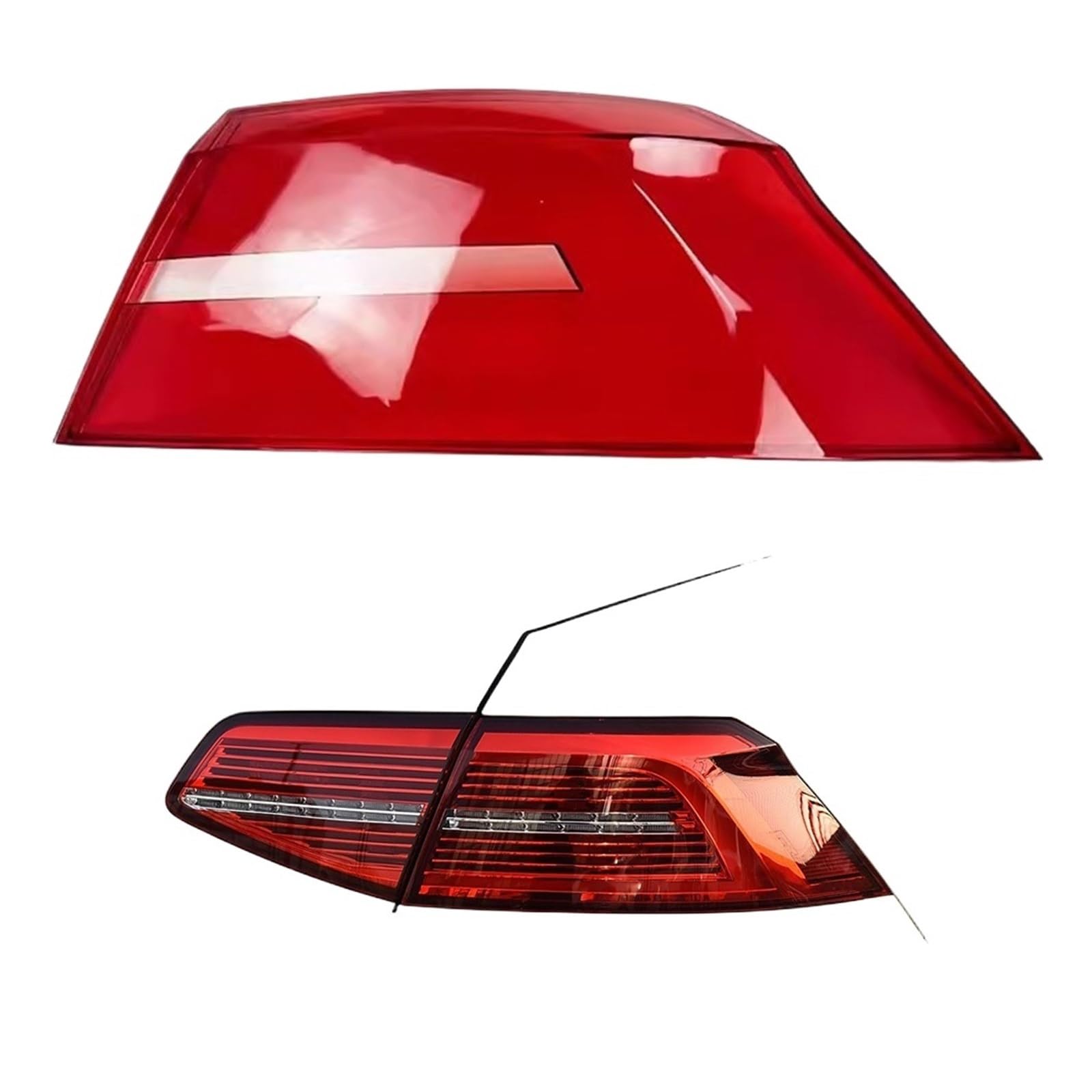 ZHANGAILINGBI Kompatibel for VW Magotan 2017 2018 2019, Auto-Heckschutzgehäuse, transparentes Rücklichtgehäuse, Objektivabdeckung, Lampenschirm(Outside Right) von ZHANGAILINGBI