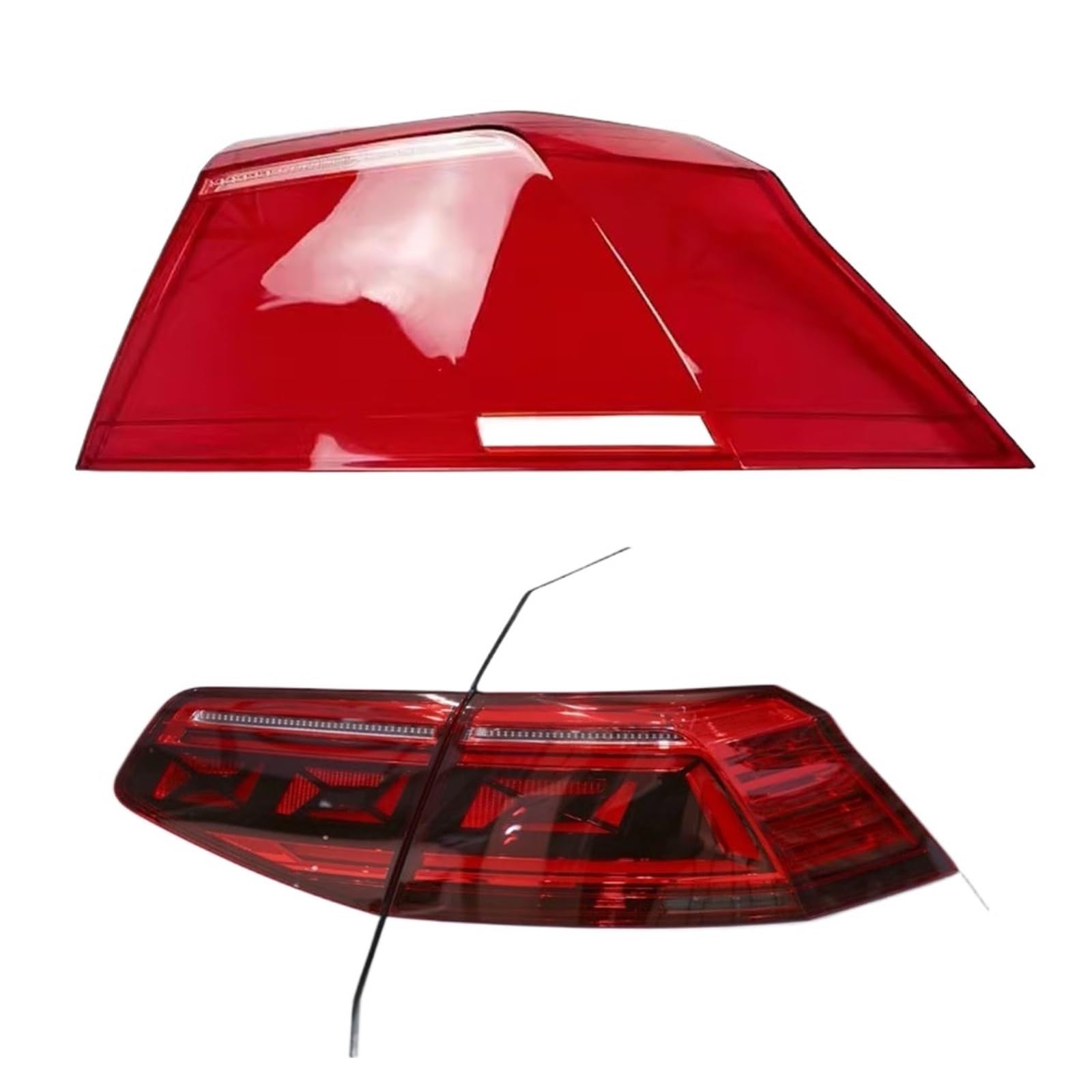 ZHANGAILINGBI Kompatibel for VW Magotan 2021 2022 2023 Auto-Heckschutzgehäuse Schale Transparentes Rücklichtgehäuse Objektivabdeckung Lampenschirmlampe(Outside Right) von ZHANGAILINGBI