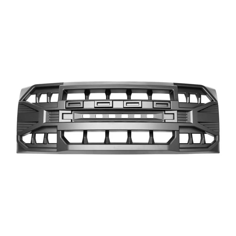 ZHANGAILINGBI Modifizierter ABS-Frontstoßstangengrill – kompatibel mit Ford F150 2009–2014 – Renngrill mit LED-Licht im Wabenstil von ZHANGAILINGBI