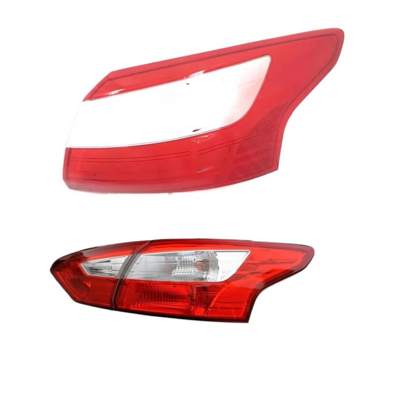 ZHANGAILINGBI Rücklichtabdeckung, Rücklichtschale, hinterer Lampenschirm, Lampenabdeckung, kompatibel mit Ford Focus Limousine 2012 2013 2014, ersetzt die automatische Rücklichtmaske(Outside Right) von ZHANGAILINGBI