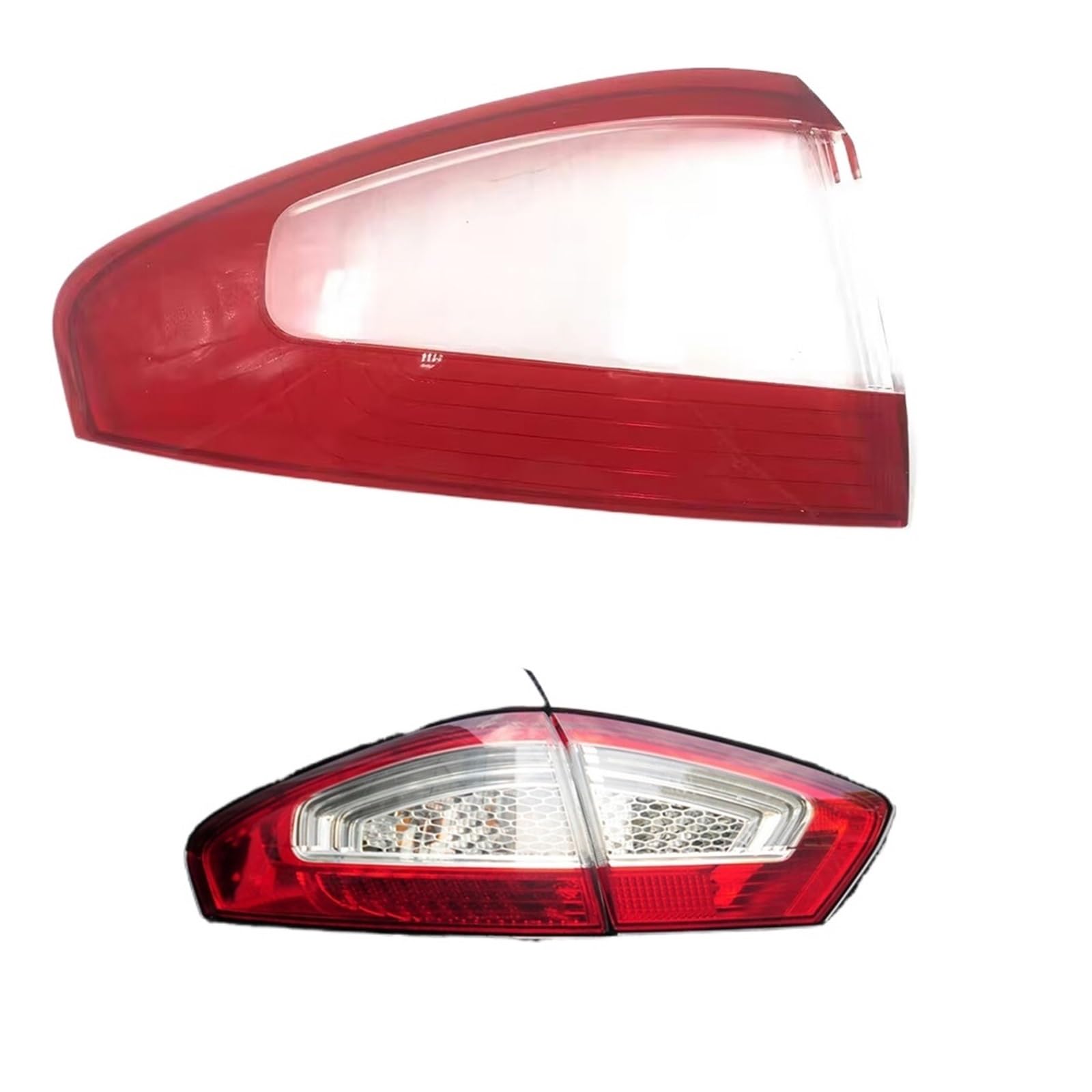 ZHANGAILINGBI Rücklichtabdeckung, Rücklichtschale, hinterer Lampenschirm, Lampenabdeckung, kompatibel mit Ford Mondeo 2011 2012 2013, ersetzt die automatische Rücklichtmaske(Outside Left) von ZHANGAILINGBI