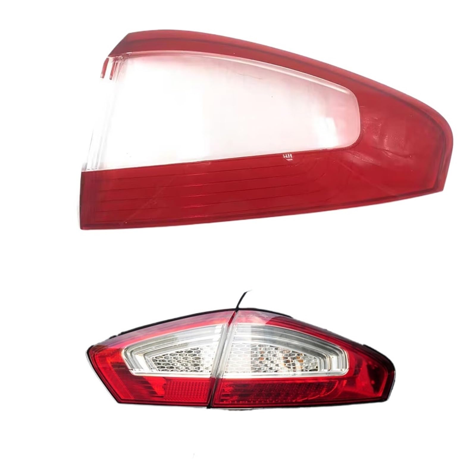 ZHANGAILINGBI Rücklichtabdeckung, Rücklichtschale, hinterer Lampenschirm, Lampenabdeckung, kompatibel mit Ford Mondeo 2011 2012 2013, ersetzt die automatische Rücklichtmaske(Outside Right) von ZHANGAILINGBI