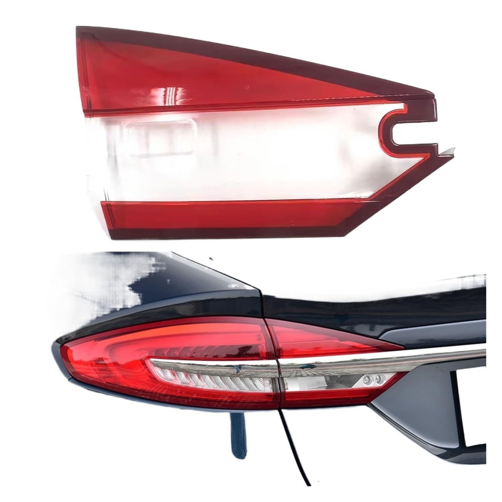 ZHANGAILINGBI Rücklichtabdeckung, Rücklichtschale, hinterer Lampenschirm, Lampenabdeckung, kompatibel mit Ford Mondeo 2017 2018, ersetzt die automatische Rücklichtmaske(Inside Left) von ZHANGAILINGBI