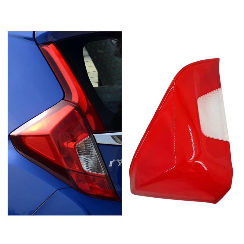 ZHANGAILINGBI Rücklichtgehäuse, kompatibel mit Honda Fit Jazz 2014 2015 2016, Auto-Rücklicht-Objektivabdeckung, Lampenschirm, Glas, Lampenabdeckungskappen, Rücklichtschale(Outside Left) von ZHANGAILINGBI