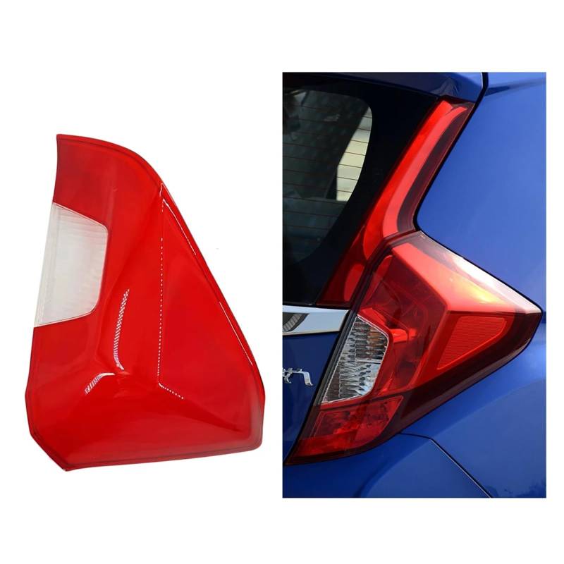 ZHANGAILINGBI Rücklichtgehäuse, kompatibel mit Honda Fit Jazz 2014 2015 2016, Auto-Rücklicht-Objektivabdeckung, Lampenschirm, Glas, Lampenabdeckungskappen, Rücklichtschale(Outside Right) von ZHANGAILINGBI