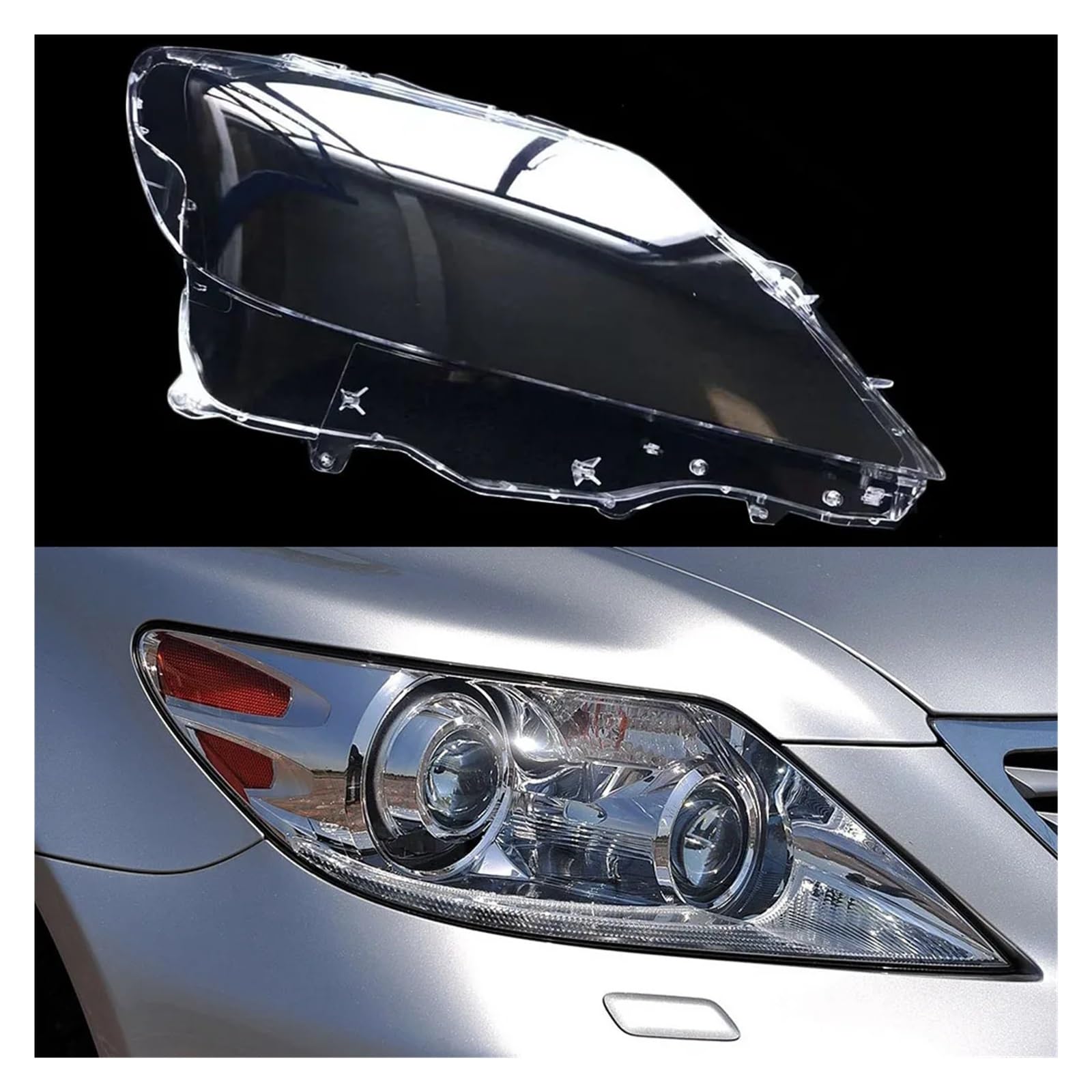 ZHANGAILINGBI Scheinwerferkappen kompatibel for Lexus LS LS600hL LS460L 2010 2011 2012 Scheinwerferlinsenabdeckung Lampenschirm Lampenabdeckung Scheinwerferlicht Glasschale(Right) von ZHANGAILINGBI