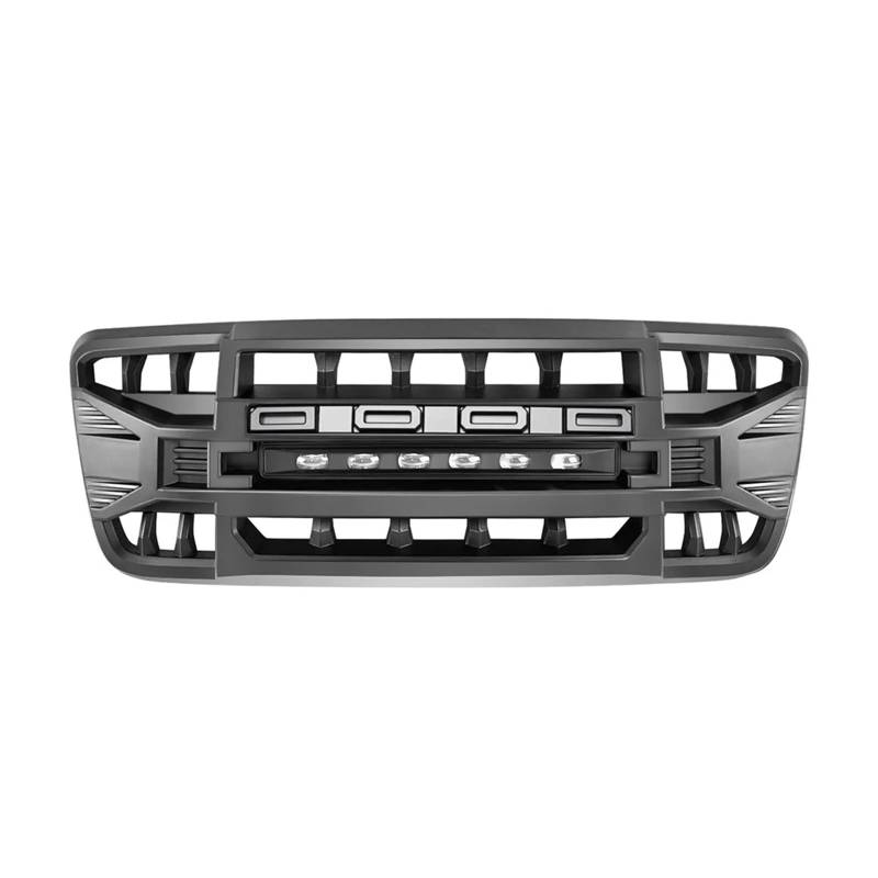 ZHANGAILINGBI Schwarzer ABS-Frontstoßstangengrill – Renngrill mit Lichtern, kompatibel for Ford F150 2004 2005 2006 2007 2008, Kfz-Außenzubehör von ZHANGAILINGBI