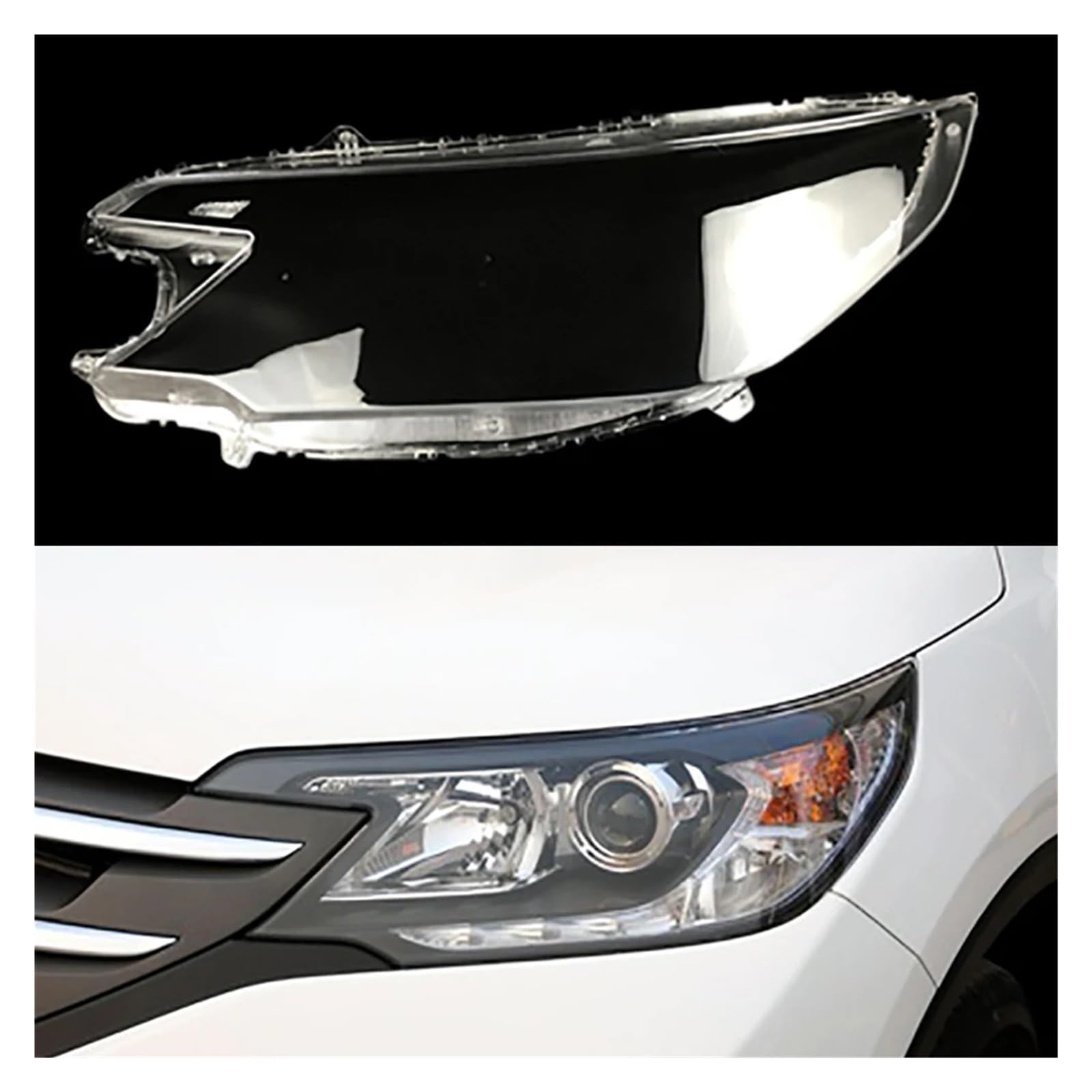 ZHANGAILINGBI Vorne Lampenschirm Lampe Scheinwerfer Maske Scheinwerfer Shell Lampenschirm Abdeckung Objektiv Glas Kompatibel for Honda CRV 2012 2013 2014 Auto Licht Kappen(Left) von ZHANGAILINGBI