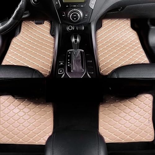 4 Stück Maßgeschneiderte Auto-Fußmatten für AUDI Q7(5seats 2006-2015, Automobil vorn und hintenWasserdichtes AntirutschBodenteppich von ZHANGJF