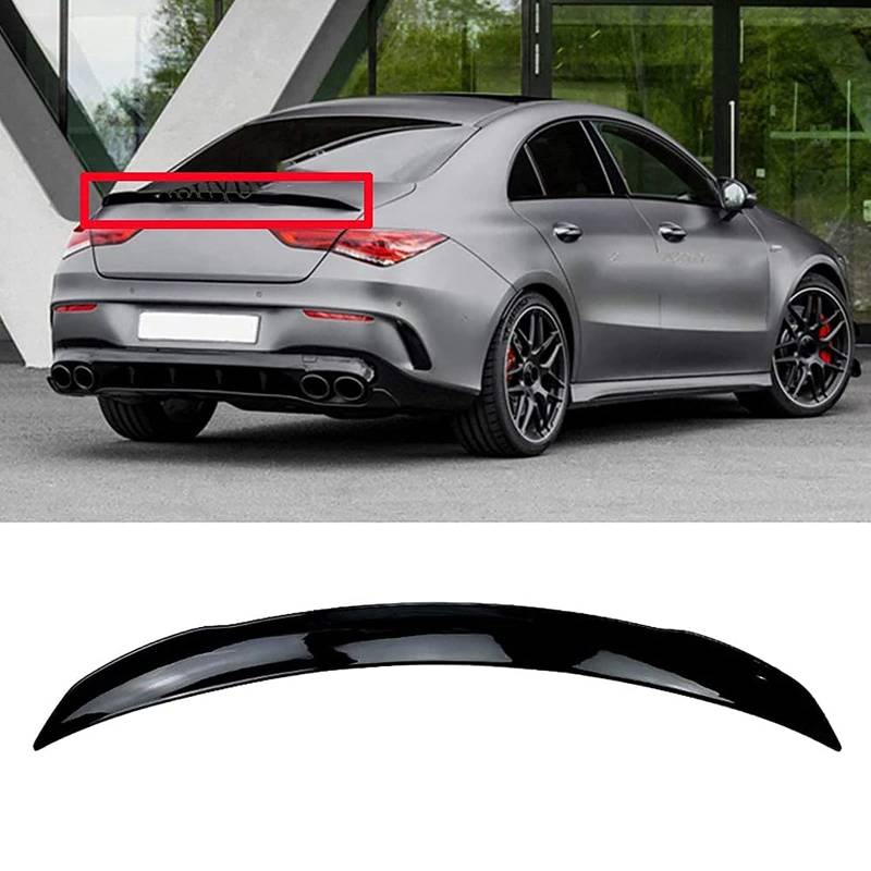 ABS Spoiler Heckspoiler für Mercedes Benz CLA-Klasse W118 C118 CLA 180 CLA 200 CLA 260 2020,Einfach zu montieren Heckspoiler von ZHANGJN