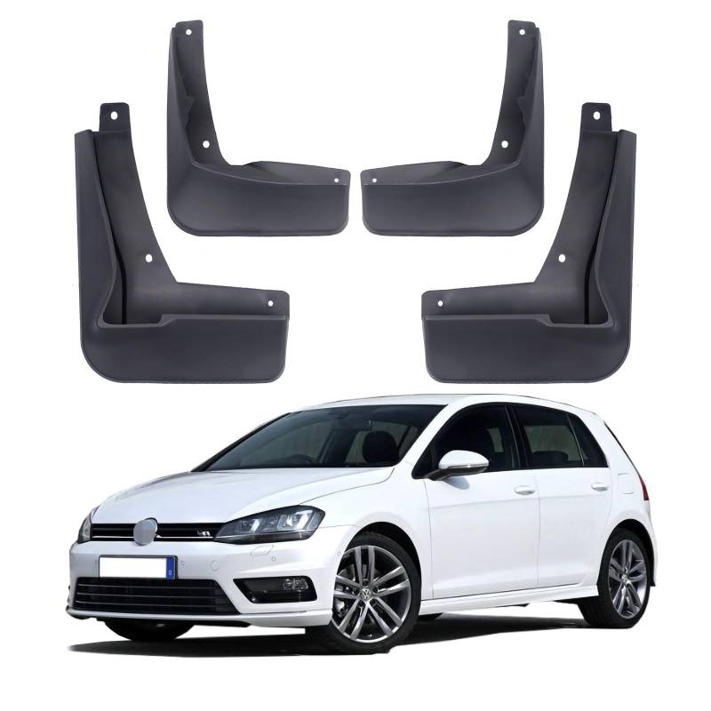 Schmutzfänger für Volkswagen Golf MK7 R RLine Schutzblech Schmutzfänger Spritzschutz Kotflügel vorne hinten VW Golf MK7 R RLine 4 Stück von ZHANGQINGHUI