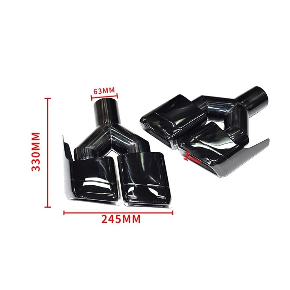 Auspuffblende 2 Stücke Quad Auto Auspuff Spitze Für Benz Für W212 Für E63 Für CLS63 Für W204 Auspuff Düse Schalldämpfer Endrohr Endrohre von ZHANGTONG