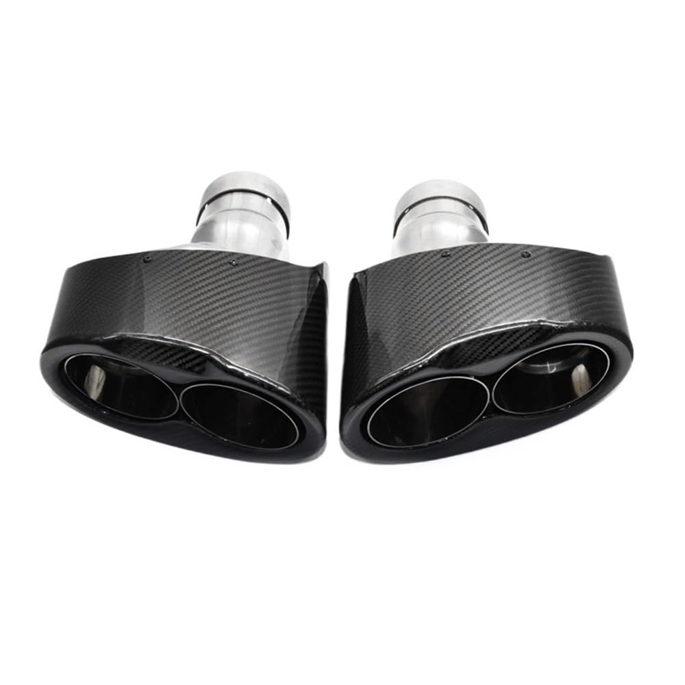 Auspuffblende 2Pcs Auspuff Spitze Auto Auspuffrohr Für RS3 Für RS4 Für RS5 Für RS6 Für RS7 Für A6 Für A7 Endrohr Schalldämpfer Spitze Düse Endrohre von ZHANGTONG