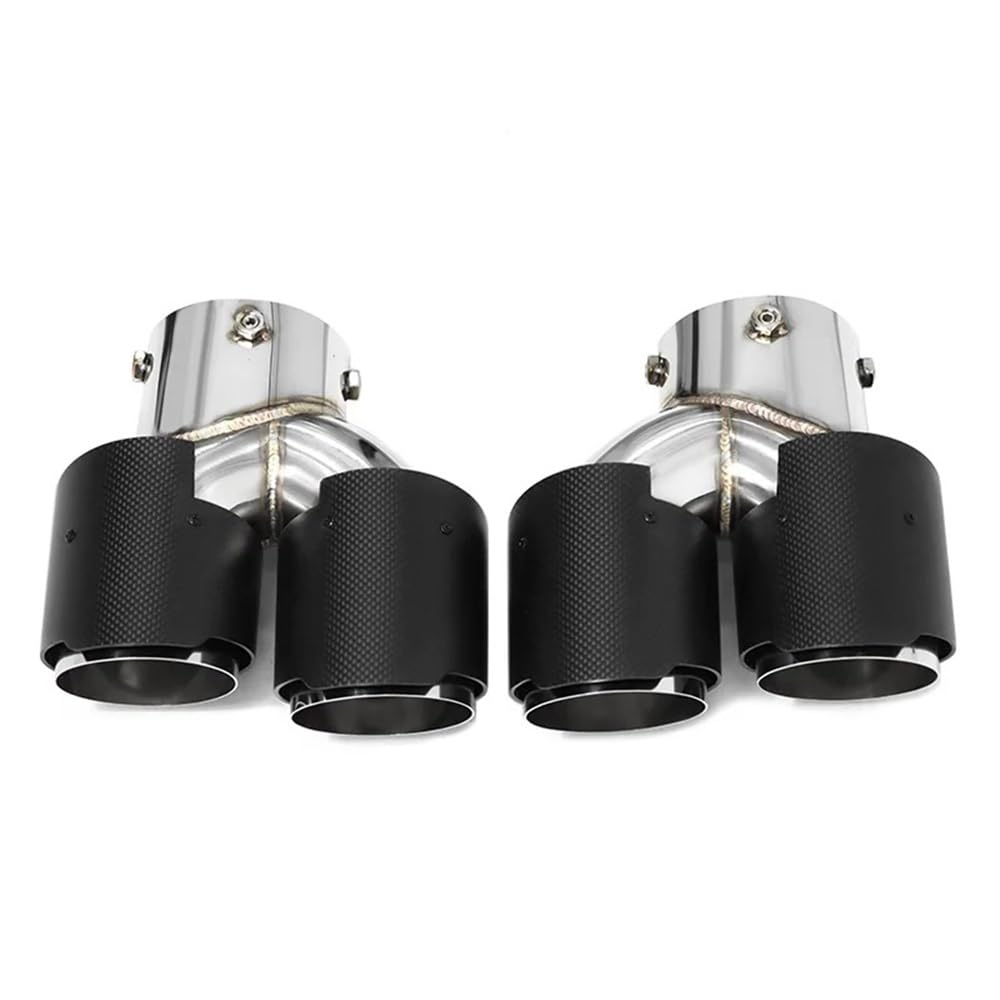 Auspuffblende Auto Quad Auspuff Spitze Für G22 Für G23 Für M440i 2021 2022 + Dual Auspuffrohr Schalldämpfer Spitze Auspuff Düse Endrohr Endrohre von ZHANGTONG