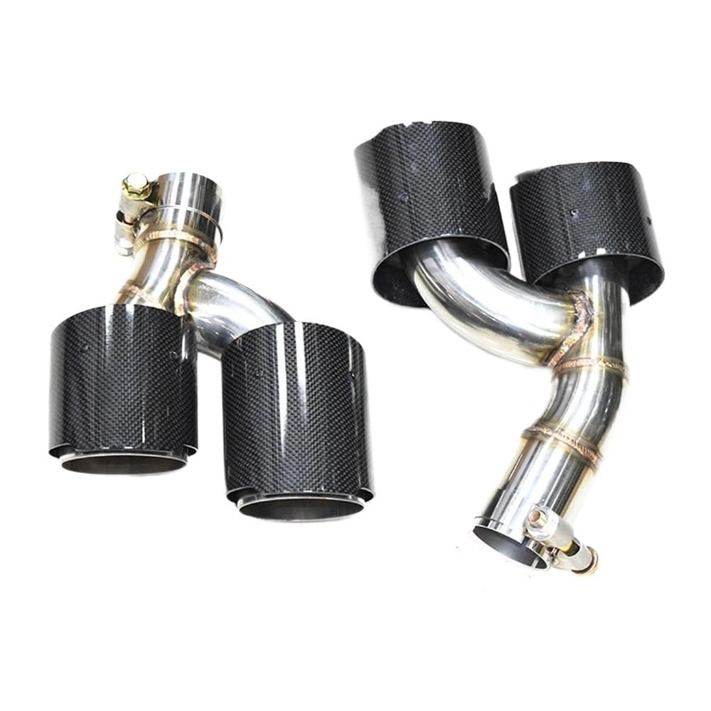 Auspuffblende Quad Auto Auspuff Spitze Für G22 Für G23 Für G26 Für 430i Für 425i 2021+ Schalldämpfer Spitze Auspuff Endrohr Düse Endrohre von ZHANGTONG