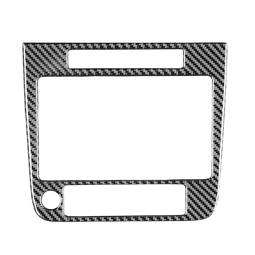 Auto Innenraum Für VW Für Touareg 2010-2018 Carbon Fiber Trim Auto Zentrale Navigation Rahmen Dekorative Aufkleber Auto Innen Zubehör Innenausstattung von ZHANGTONG