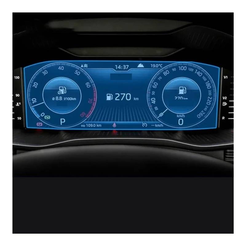 Displayschutzfolie Auto-Center-Konsole Media Dashboard Navigation Schutzfolie für Skoda für Kodiaq GT 2017–2020 Virtual Cockpit Schutzfolie von ZHANGTONG