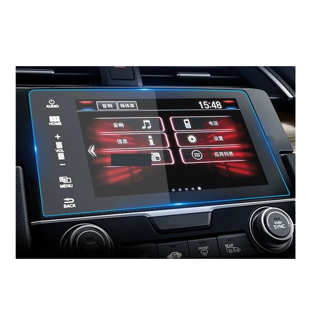 Displayschutzfolie Auto GPS Gehärtetes Glas Bildschirm-Dashboard Display Schutz Abdeckung Schutz Film Für Civic 2016-2022 Virtual Cockpit Schutzfolie von ZHANGTONG