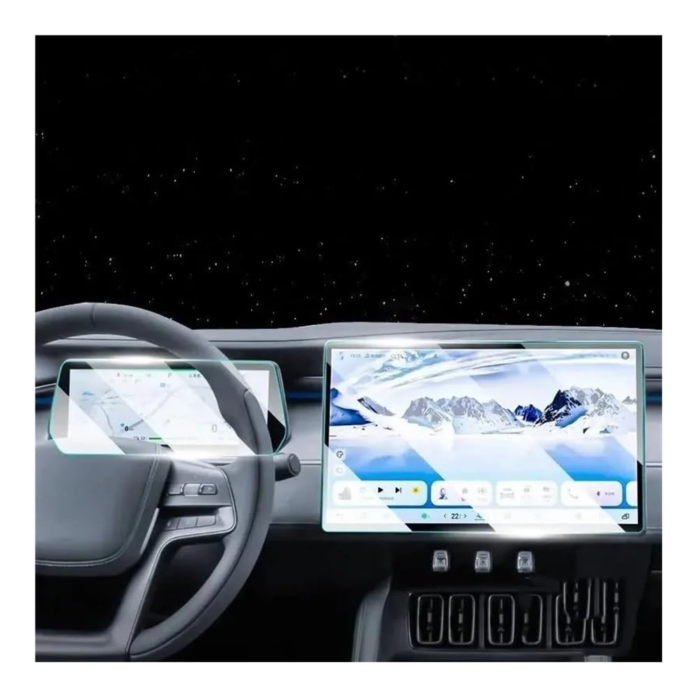 Displayschutzfolie Auto Infotainment Radio GPS Dashboard Gehärtetes Glas Screen Protector Film Für BYD Für Song L 2023-2024 Virtual Cockpit Schutzfolie von ZHANGTONG