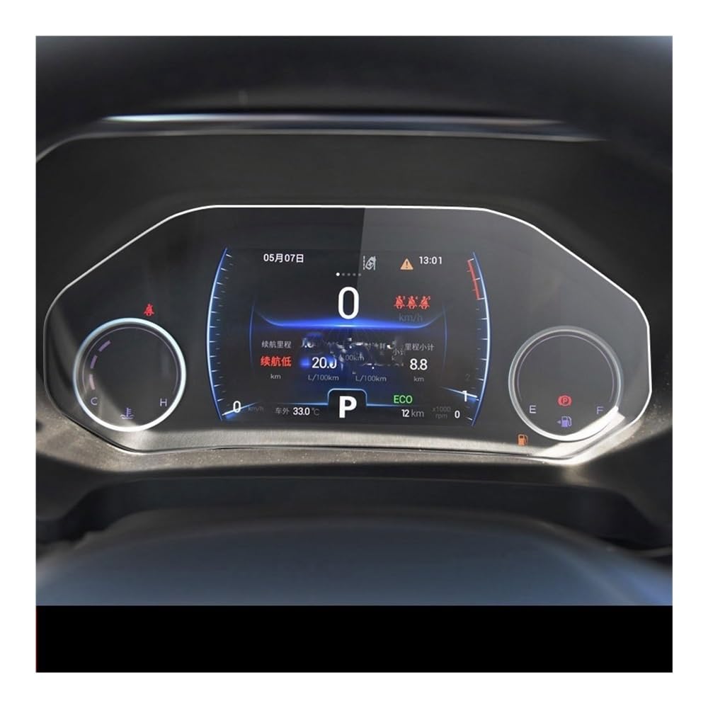 Displayschutzfolie Auto-Instrumententafel-Displayschutz für Chery für Tiggo 8 2018–2020, Armaturenbrett-Schutz Virtual Cockpit Schutzfolie von ZHANGTONG