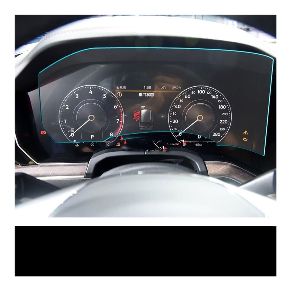 Displayschutzfolie Auto-Instrumententafel-Displayschutzfolie für Touareg 2019–2020, Armaturenbrett-Schutz Virtual Cockpit Schutzfolie von ZHANGTONG