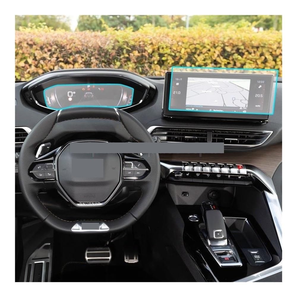 Displayschutzfolie Auto Navigtion Displayschutzfolie Armaturenbrett Schutzfolie für Peugeot 5008 2021 Virtual Cockpit Schutzfolie von ZHANGTONG