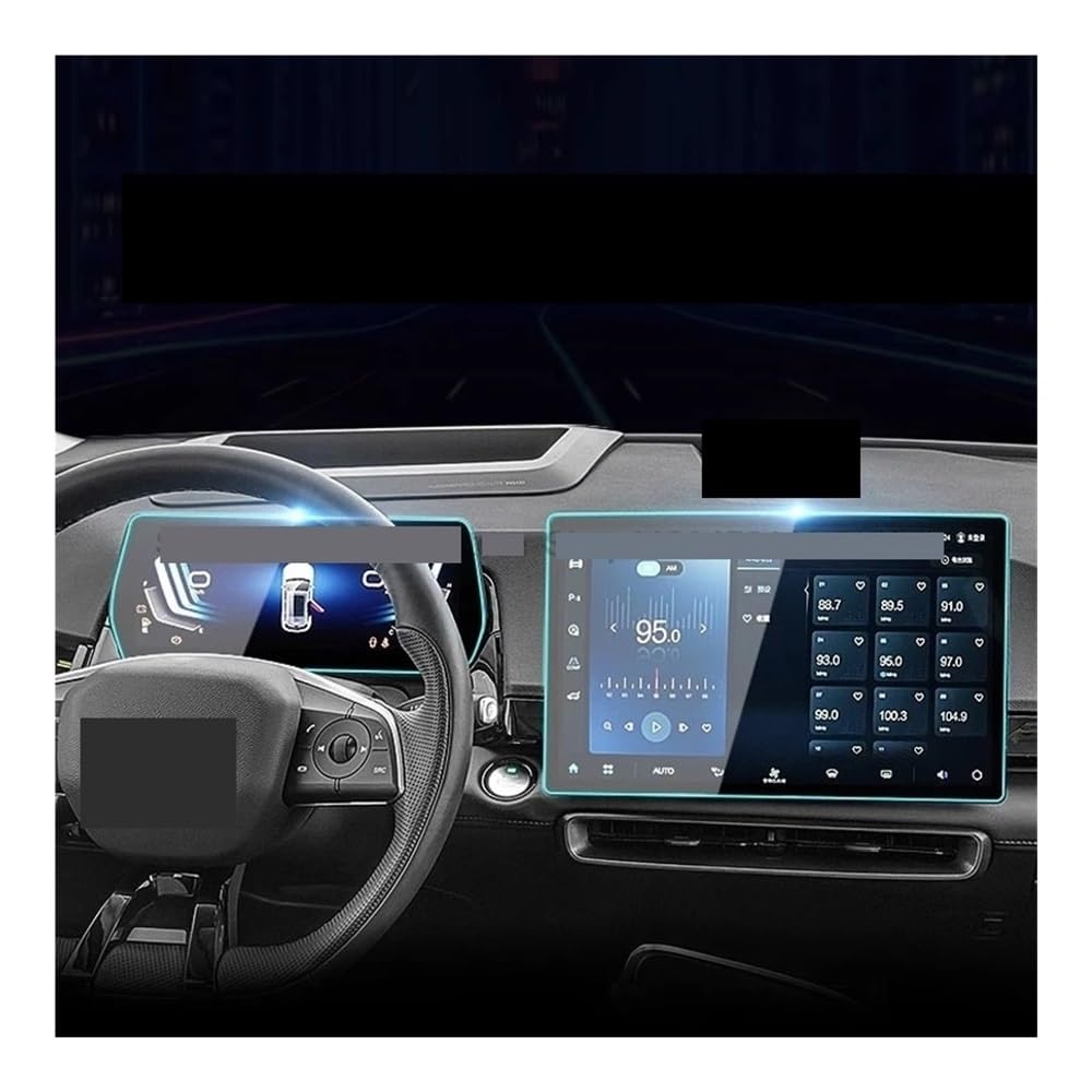 Displayschutzfolie Displayschutzfolie aus gehärtetem Glas für Beijing für X55 2022–2023, Auto-GPS-Armaturenbrett Virtual Cockpit Schutzfolie von ZHANGTONG