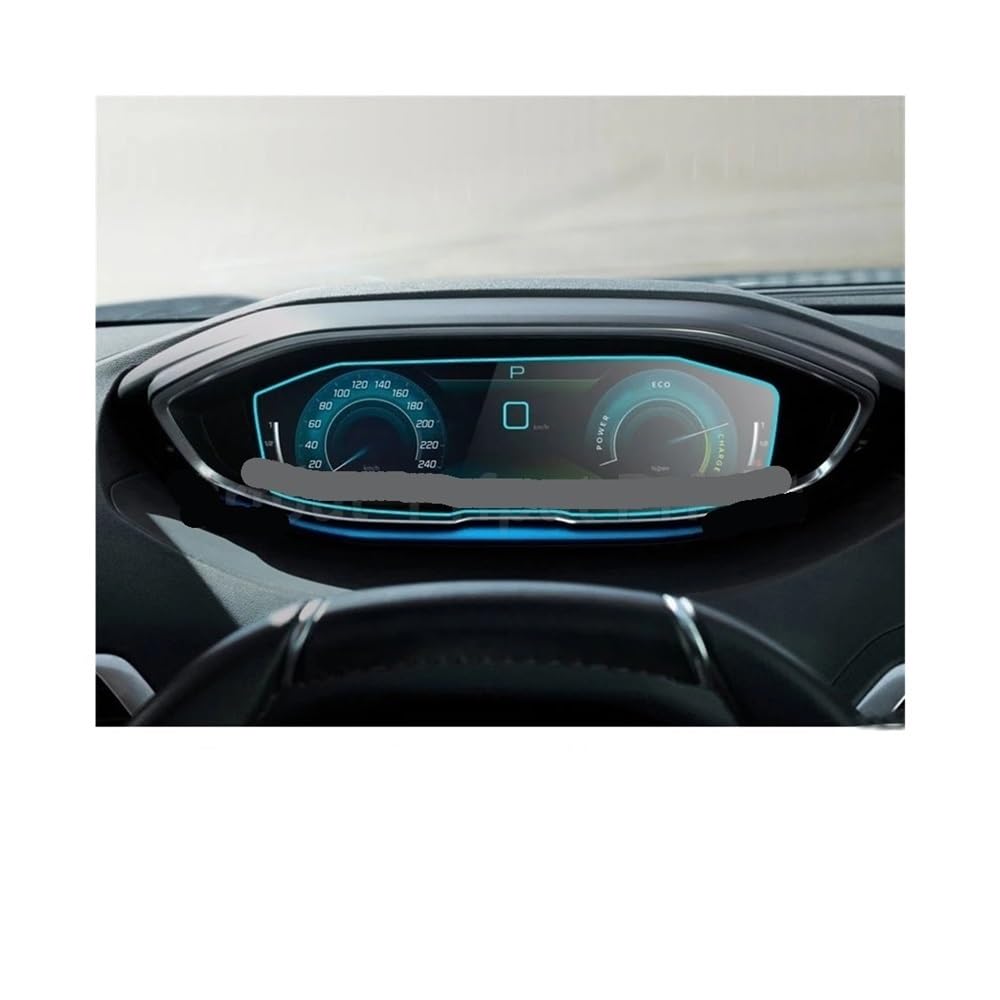 Displayschutzfolie Displayschutzfolie aus gehärtetem Glas für Peugeot 5008 2021, Armaturenbrett, Instrumententafel, schützend Virtual Cockpit Schutzfolie von ZHANGTONG