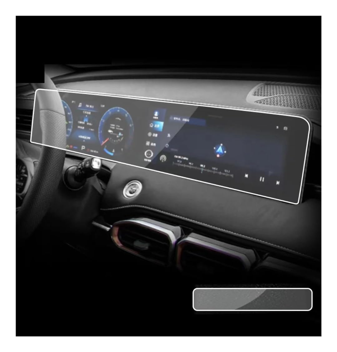 Displayschutzfolie Displayschutzfolie für Jetour für X70 2023 10,25 Zoll Auto-GPS und Armaturenbrett Virtual Cockpit Schutzfolie von ZHANGTONG