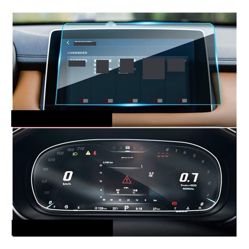 Displayschutzfolie Displayschutzfolie für MG für HS 2018-2019 Auto-GPS-Navigation und Armaturenbrett Virtual Cockpit Schutzfolie von ZHANGTONG