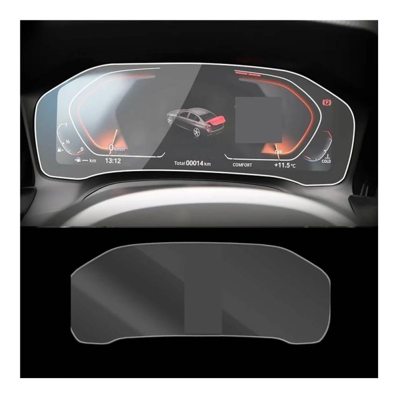 Displayschutzfolie Für 4er-Serie für G22 für G23 2020 2021 Auto-Armaturenbrett-Instrumententafel-Bildschirm aus gehärtetem Glas Schutzfolie Virtual Cockpit Schutzfolie von ZHANGTONG