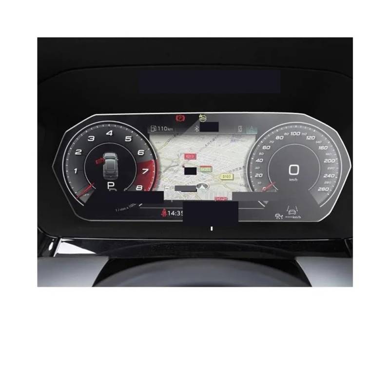 Displayschutzfolie Für A3 2020-2021 Automotive Interior Instrument Panel Membran Bildschirm gehärtetem Glas Schutzfolie Virtual Cockpit Schutzfolie von ZHANGTONG