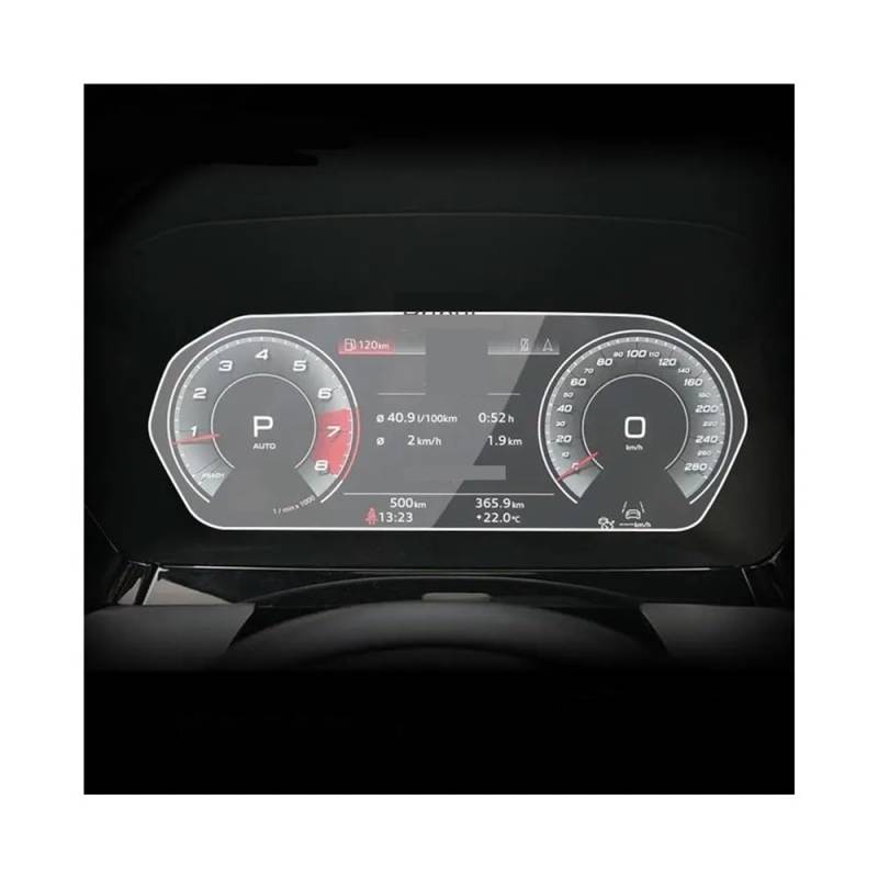 Displayschutzfolie Für A3 2020-2021 Automotive Interior Instrument Panel Membran Bildschirm gehärtetem Glas Schutzfolie Virtual Cockpit Schutzfolie von ZHANGTONG