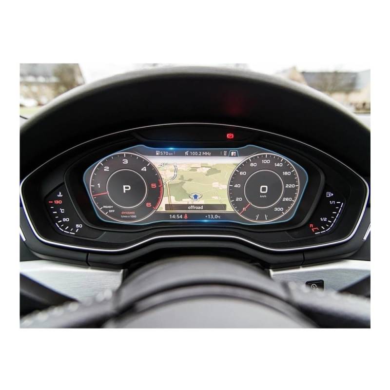 Displayschutzfolie Für A4 2016–2021, Auto-Armaturenbrett, Instrumententafel-Bildschirm, gehärtetes Glas, Schutzfolie Virtual Cockpit Schutzfolie von ZHANGTONG