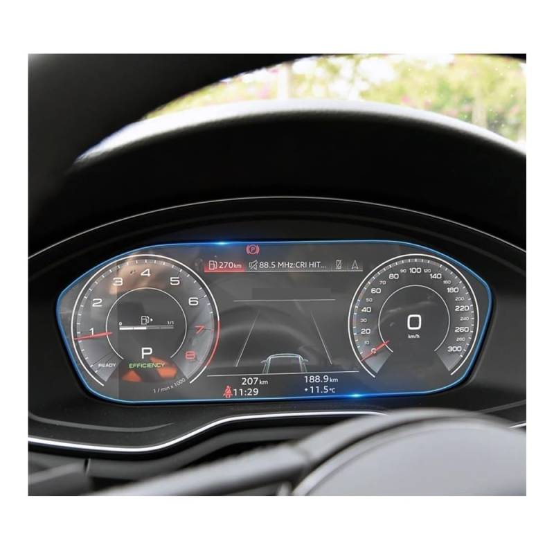 Displayschutzfolie Für A5 2016–2021, Auto-Armaturenbrett, Instrumententafel-Bildschirm, gehärtetes Glas, Schutzfolie Virtual Cockpit Schutzfolie von ZHANGTONG