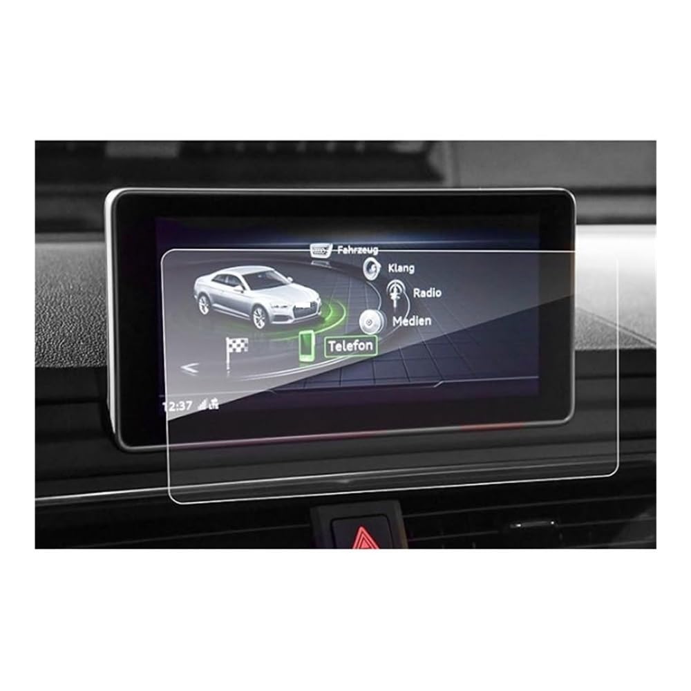 Displayschutzfolie Für A5 Für S5 Für Q5 2019-2021 Gehärtetes Glas Auto GPS Radio Navigation Dashboard Screen Protector Display Film Virtual Cockpit Schutzfolie von ZHANGTONG