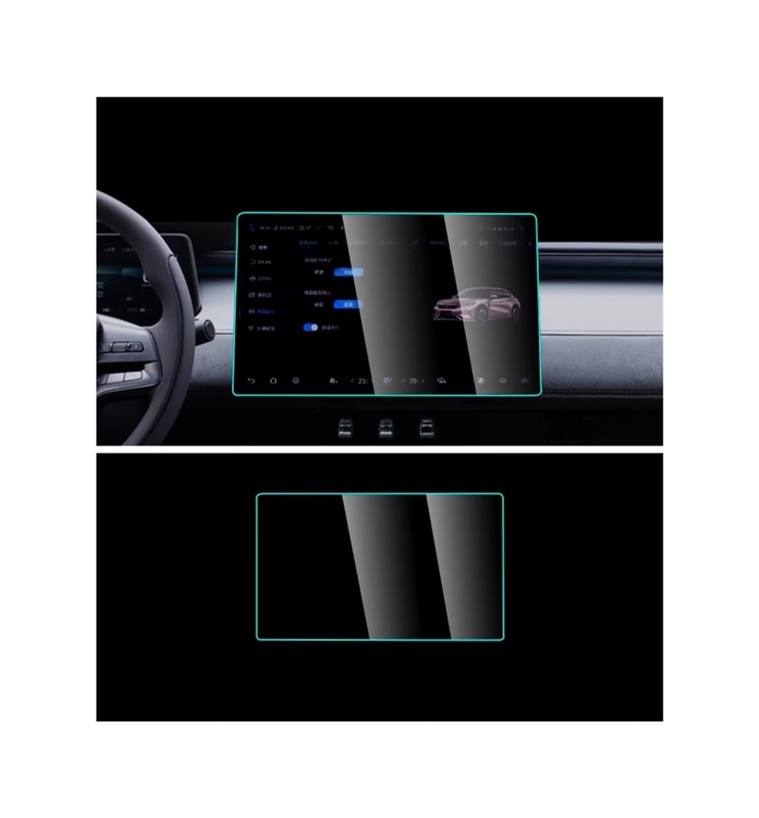 Displayschutzfolie Für BYD Für Song L 2023-2024 Auto GPS Und Dashboard Touch Gehärtetem Glas Display-schutzfolie Virtual Cockpit Schutzfolie von ZHANGTONG