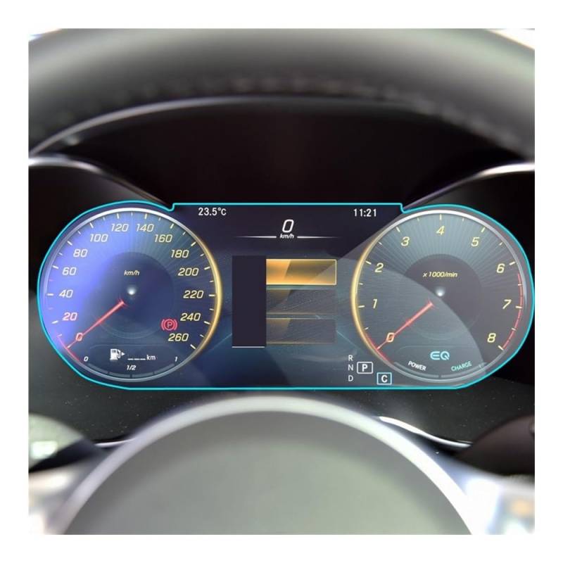 Displayschutzfolie Für Benz Für C-Klasse Für W205 2019-2020 Auto Navigation Gehärtetes Glas Display-schutzfolie Dashboard Schutz Virtual Cockpit Schutzfolie von ZHANGTONG