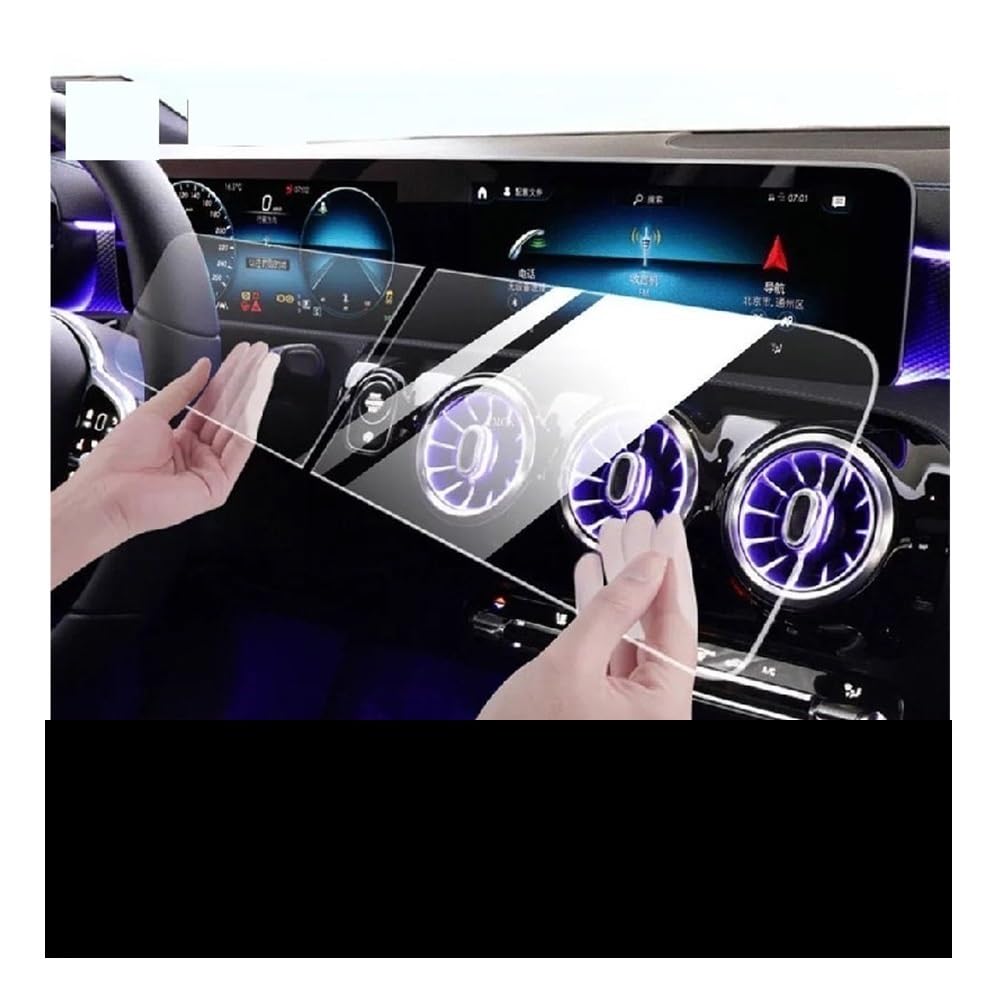 Displayschutzfolie Für Benz Für W247 2020-2023 Auto Bildschirm Gehärtetes Glas GPS Protecor Dashboard Film Virtual Cockpit Schutzfolie von ZHANGTONG