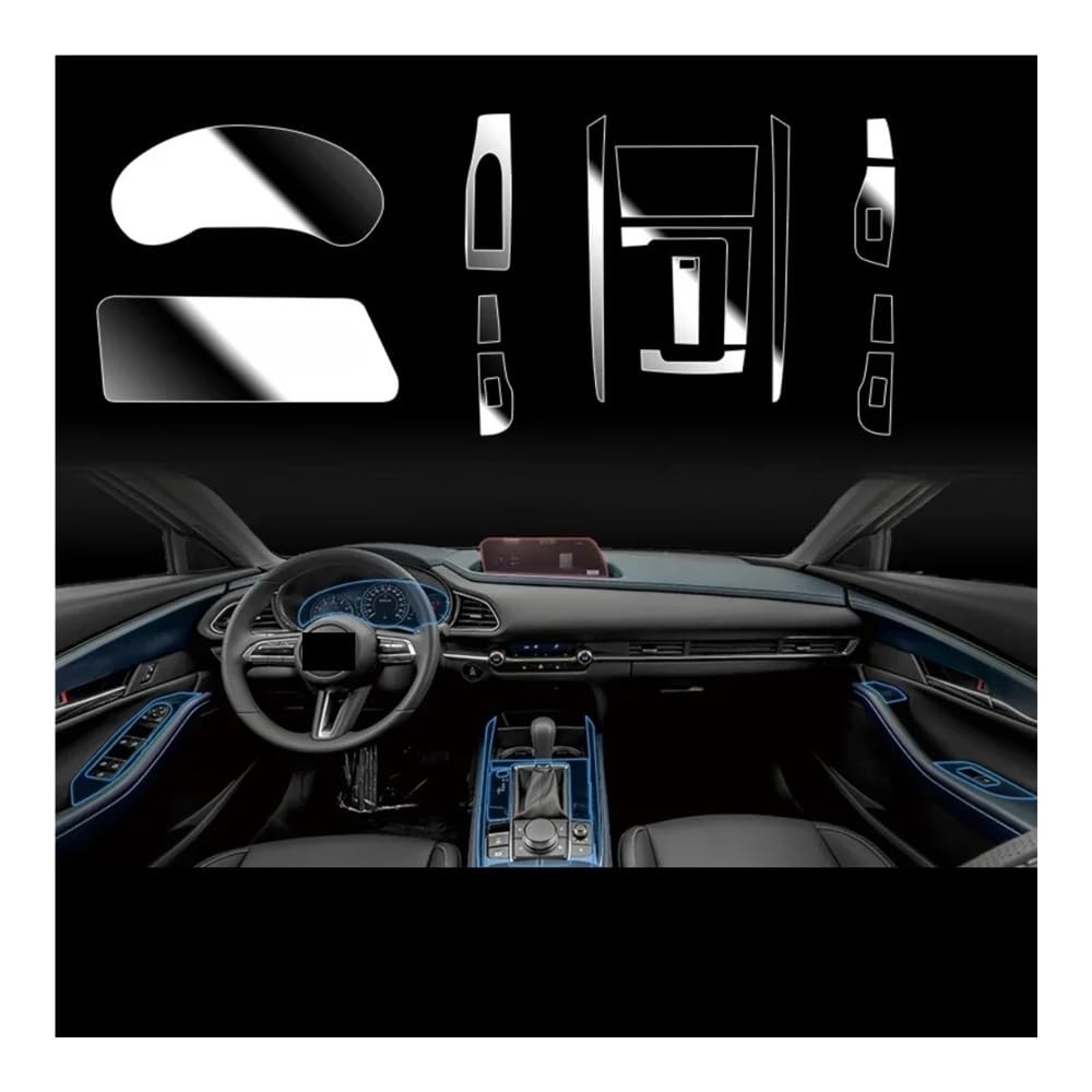 Displayschutzfolie Für CX5 2022-2024 Auto-Innenfolie, TPU-Getriebeverkleidung, Mittelkonsole Virtual Cockpit Schutzfolie von ZHANGTONG