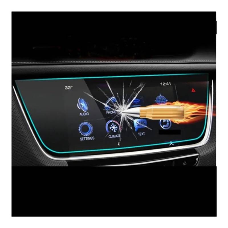 Displayschutzfolie Für Cadillac Für XT5 2016-2020 Auto Gehärtetes Glas Displayschutzfolie Schutzfolie 1 Stück Virtual Cockpit Schutzfolie von ZHANGTONG