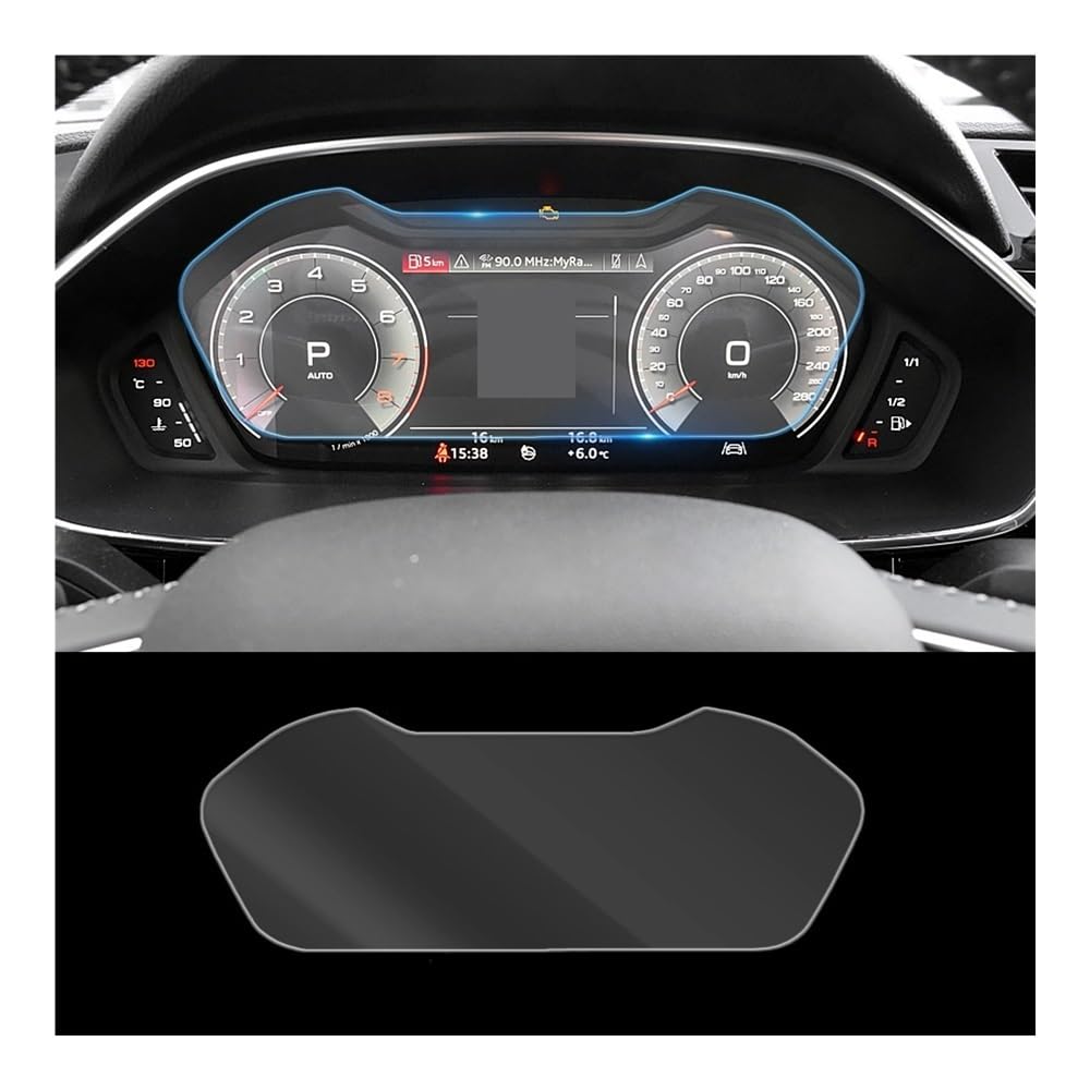 Displayschutzfolie Für Q3 2019 2021 Auto-Armaturenbrett Instrumententafel Bildschirm gehärtetes Glas Schutzfolie Virtual Cockpit Schutzfolie von ZHANGTONG