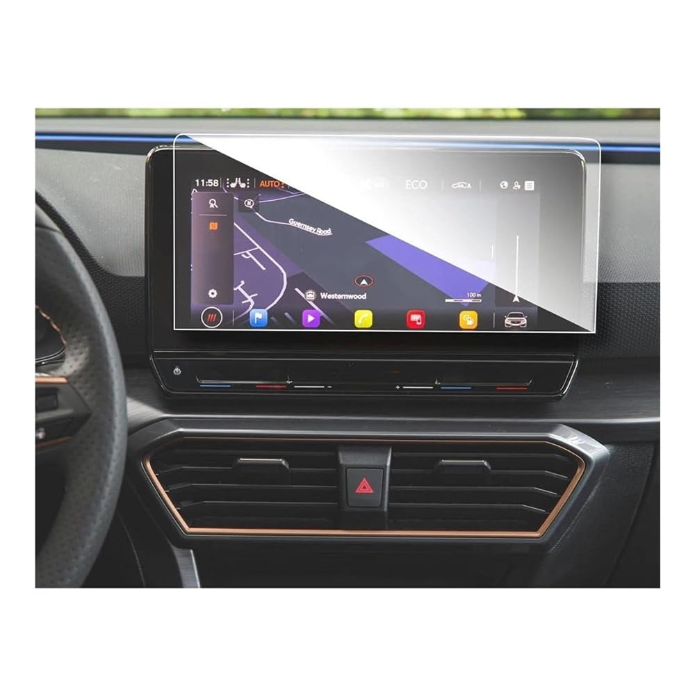 Displayschutzfolie Für Seat Für Leon Für MK4 2020-2022 10 Zoll GPS Gehärtetem Glas Touch Screen Schutz Film Virtual Cockpit Schutzfolie von ZHANGTONG