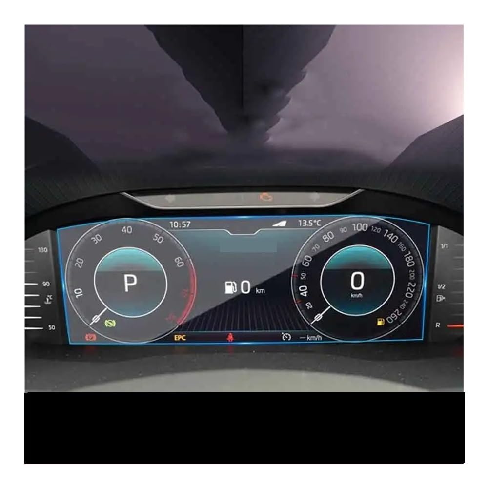 Displayschutzfolie Für Skoda Für Rapid 2021 10,25 Zoll Auto Dashboard Instrument Display Gehärtetem Glas Schutz Film Virtual Cockpit Schutzfolie von ZHANGTONG