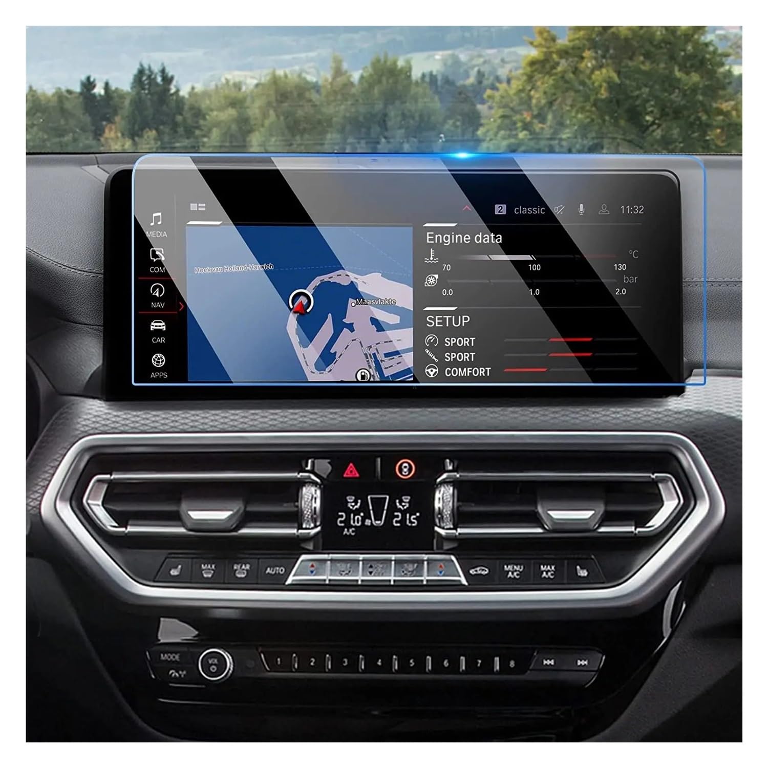 Displayschutzfolie Für X3 Für X4 2022 2023 12,3 Zoll GPS Navigation Gehärtetem Glas Touch Screen Schutz Film Virtual Cockpit Schutzfolie von ZHANGTONG