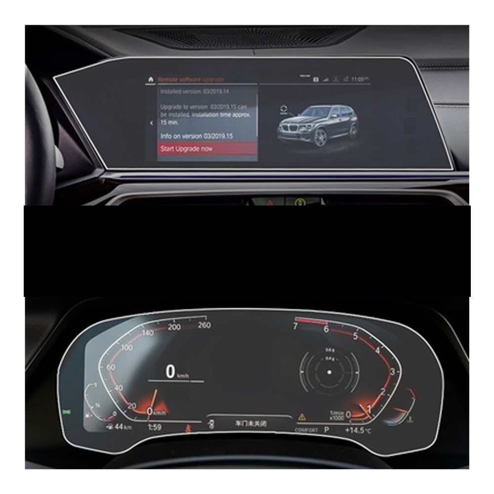 Displayschutzfolie Für X6 Für G06 2019-2020 Gehärtetes Glas Auto GPS Navigation Screen Protector Film Virtual Cockpit Schutzfolie von ZHANGTONG