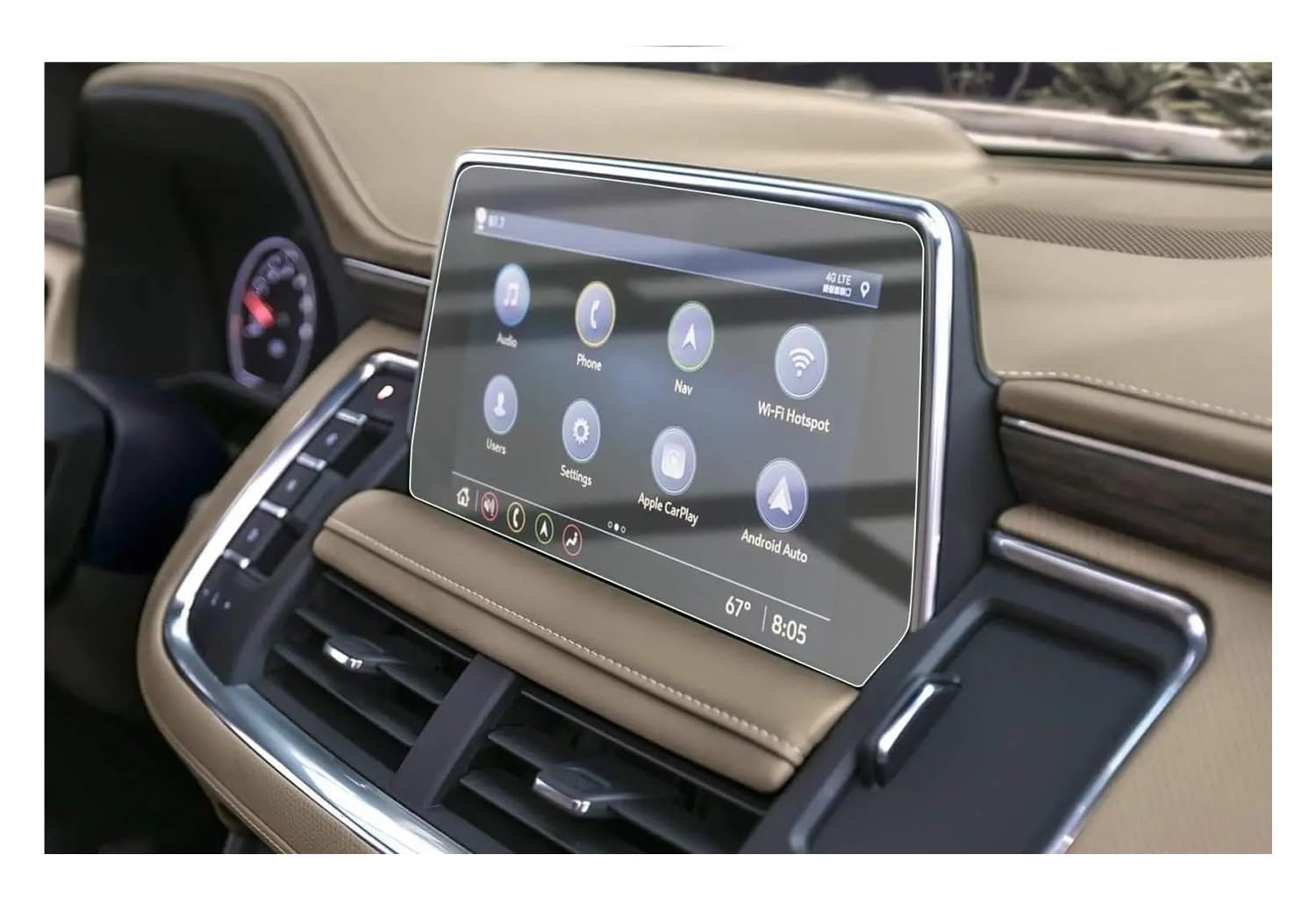 Displayschutzfolie Für Yukon 2021–2023 10,2 Zoll Auto GPS gehärtetes Glas Displayschutzfolie Virtual Cockpit Schutzfolie von ZHANGTONG