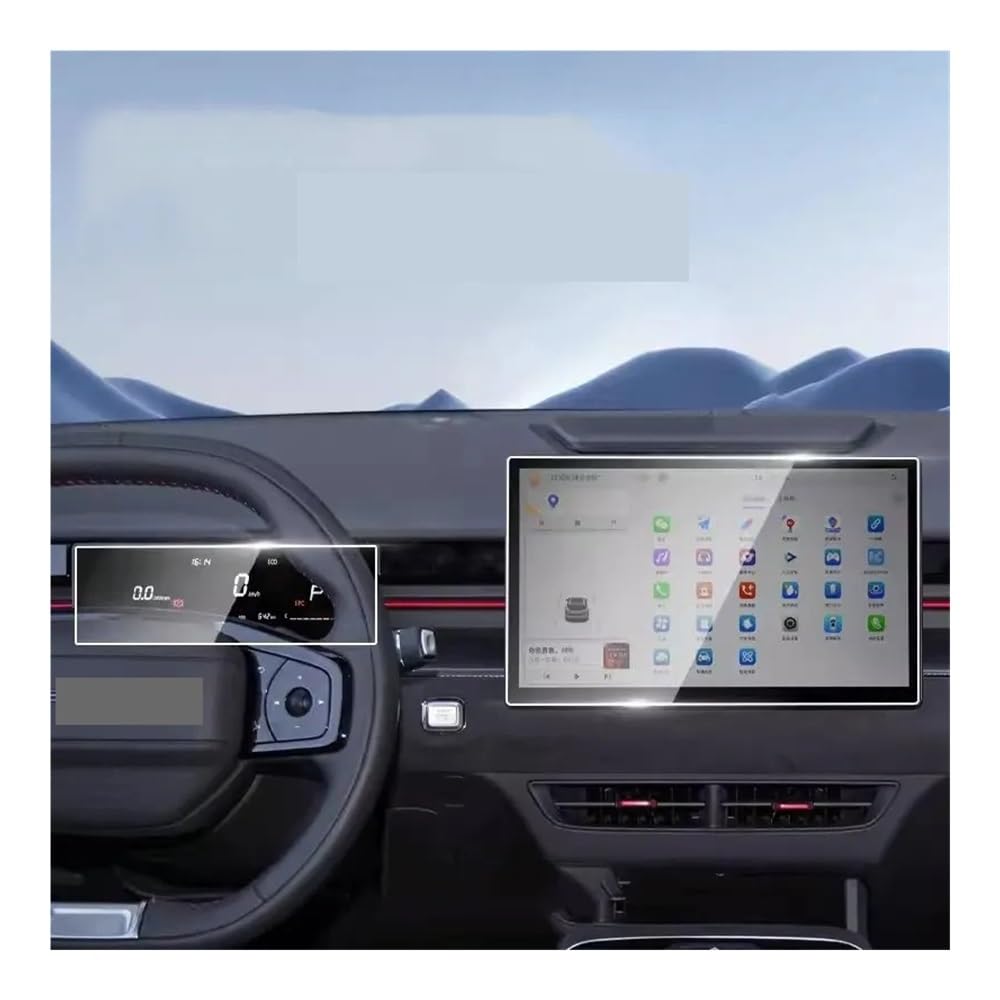 Displayschutzfolie Gehärtetem Glas Screen Protector Film Für Jetour Für Dashing 2022-2023 12,8 Zoll Auto GPS Center Touch Display Und armaturenbrett Virtual Cockpit Schutzfolie von ZHANGTONG