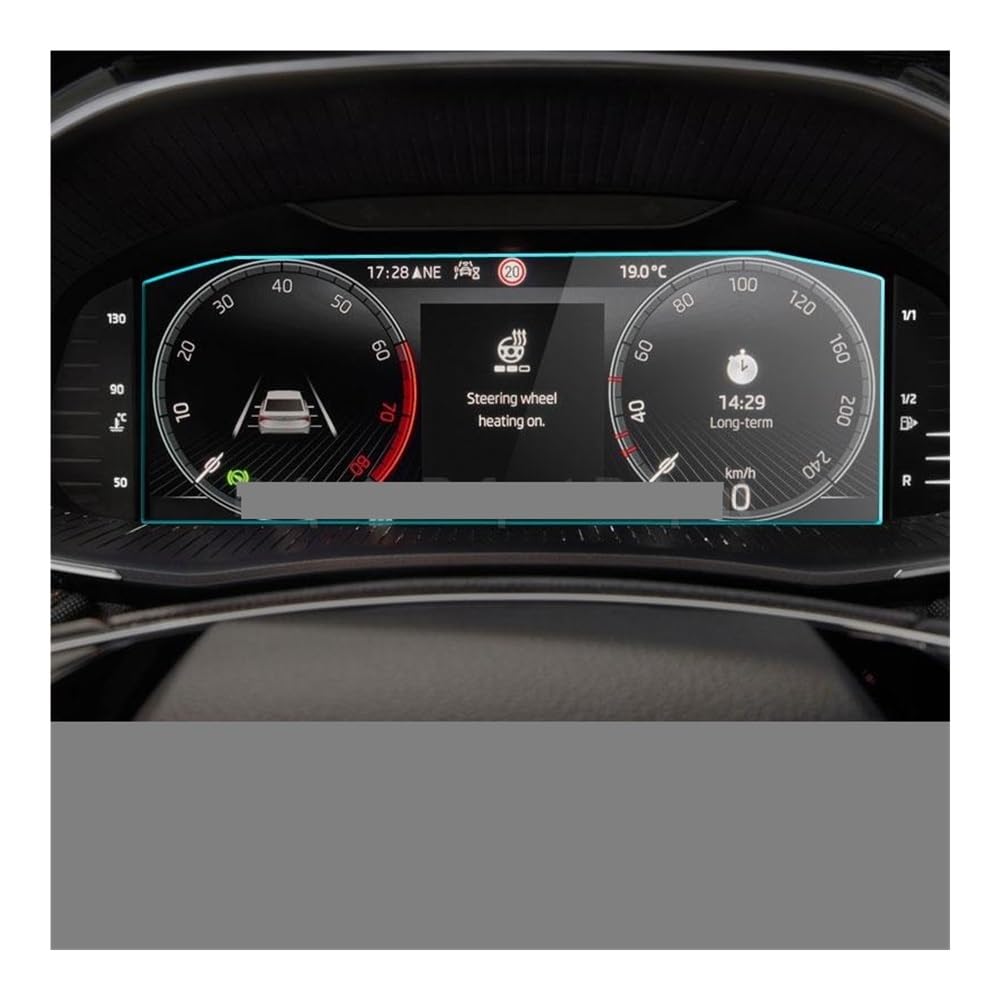 Displayschutzfolie Gehärtetem Glas Screen Protector Film Für Skoda Für Fabia 2021 2022 Auto Dashboard Instrument Panel Schutzhülle Virtual Cockpit Schutzfolie von ZHANGTONG